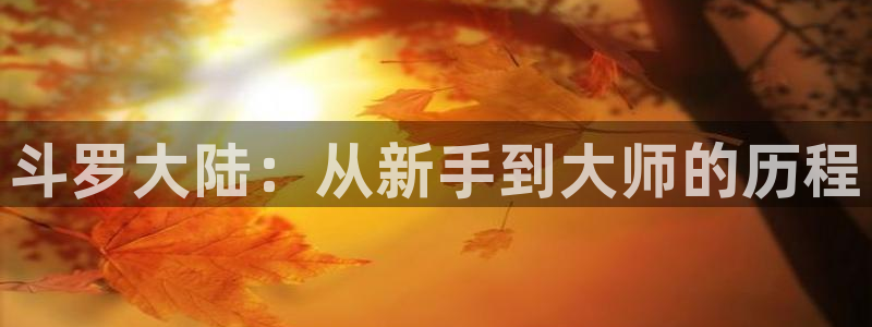 巨人族的新娘漫画免费下拉式韩漫：斗罗大陆：从新手到大师的历程